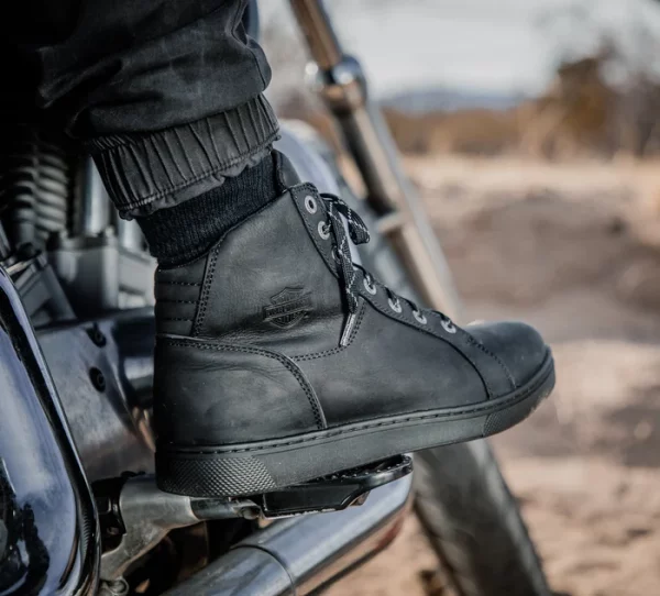 BEST SELLER -GIÀY DA NAM WATKINS CHÍNH HÃNG HARLEY DAVIDSON MÀU ĐEN- 98434-23VM/ D97080 