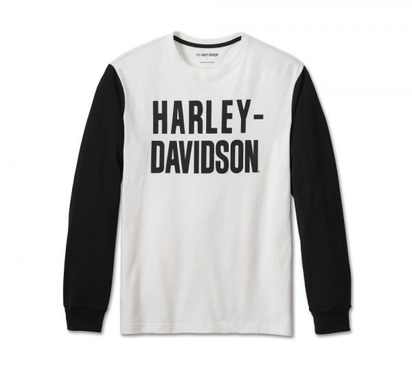 ÁO THUN NAM DÀI TAY CHÍNH HÃNG HARLEY DAVIDSON FOUNDATION -96359-22VM XANH/ 96044-23VM ĐEN (Sao chép)